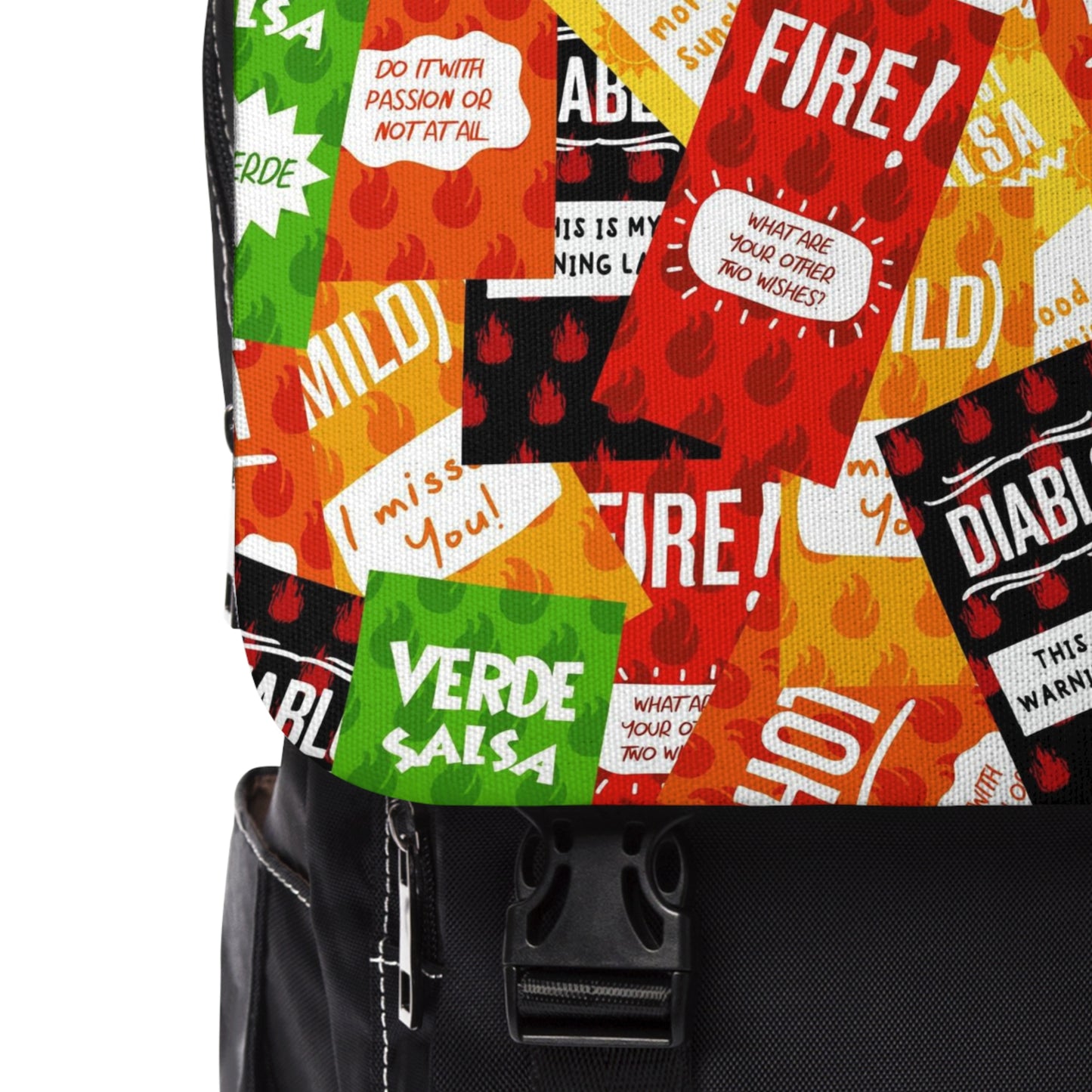 Taco Bell Sauce Packets Unisex Casual Shoulder Backpack