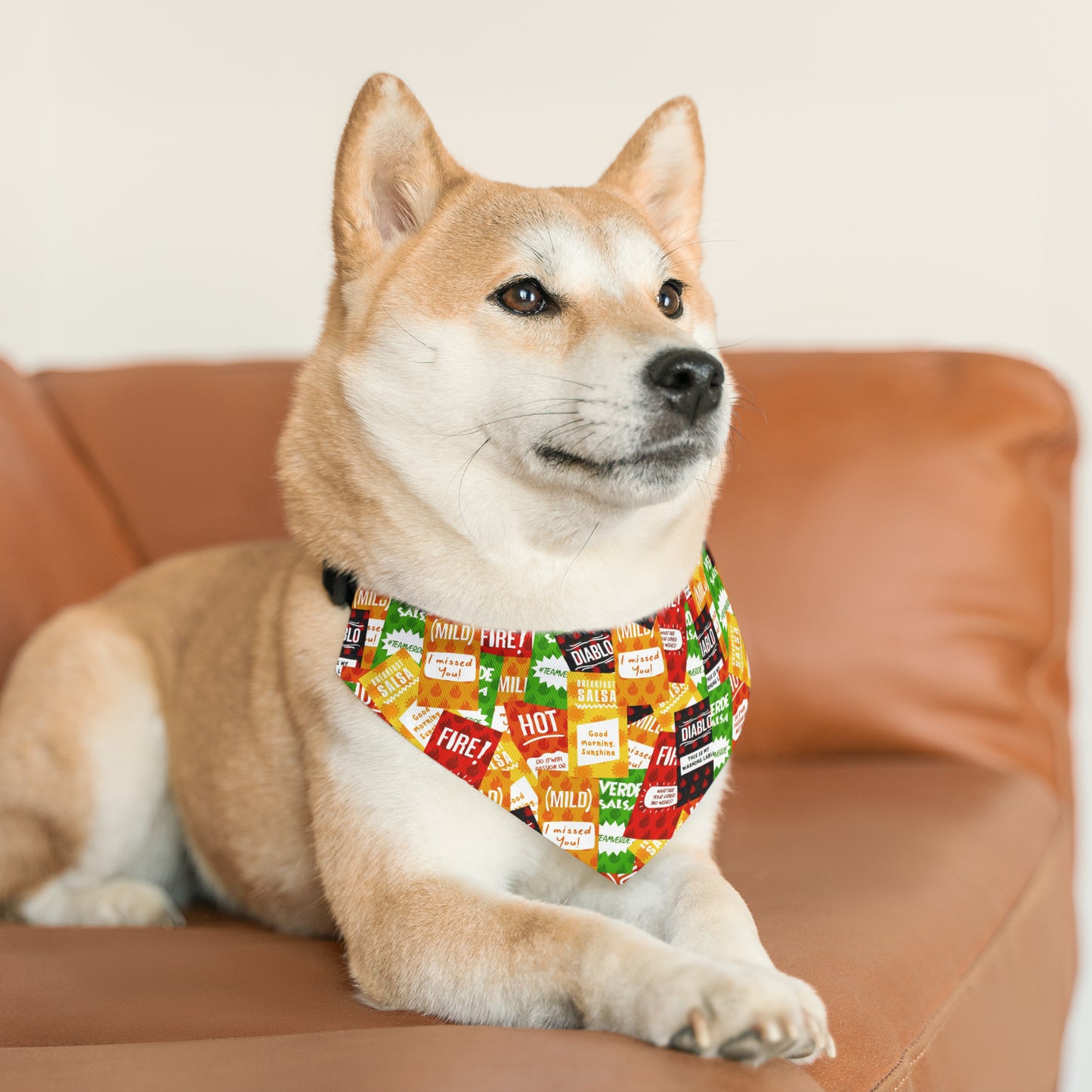 Taco Bell Sauce Packets Pet Bandana Collar