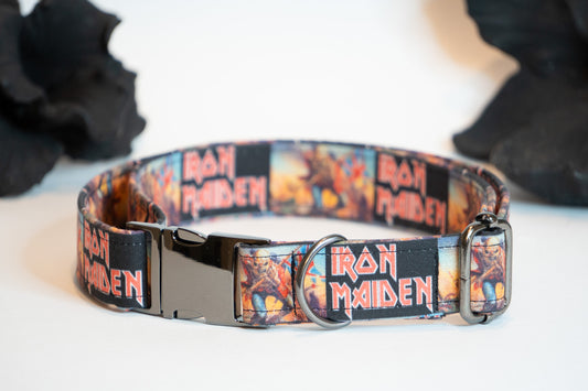 Iron Maiden Dog Collar