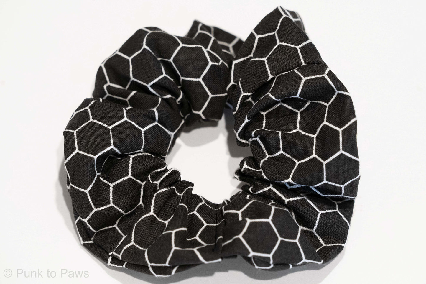 Black Honeycomb Scrunchie